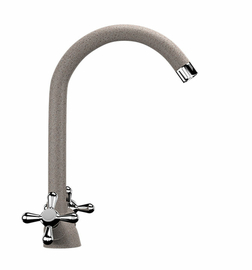 Смеситель для кухонной мойки Ulgran U-012, песочный, U-012-302 - фото, отзывы, цена