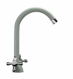 Смеситель для кухонной мойки Ulgran U-012, серый, U-012-310 - фото, отзывы, цена