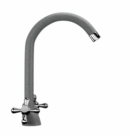 Смеситель для кухонной мойки Ulgran U-012, графитовый, U-012-342 - фото, отзывы, цена