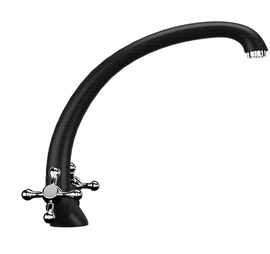 Смеситель для кухонной мойки Ulgran U-013, черный, U-013-308 - фото, отзывы, цена