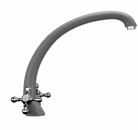 Смеситель для кухонной мойки Ulgran U-013, графитовый, U-013-342 - фото, отзывы, цена