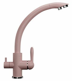 Смеситель для кухонной мойки Ulgran U-017, розовый, U-017-315 - фото, отзывы, цена