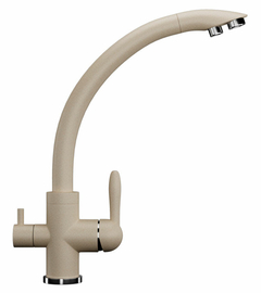 Смеситель для кухонной мойки Ulgran U-017, бежевый, U-017-328 - фото, отзывы, цена