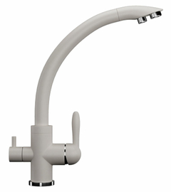 Смеситель для кухонной мойки Ulgran U-017, белый, U-017-331 - фото, отзывы, цена