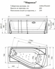 Ванна акриловая Радомир Миранда 1680х95, левосторонняя, система гидромассажа Баланс хром - фото, отзывы, цена
