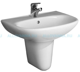 Раковина JIKA ZETA 55 с полупьедесталом - фото, отзывы, цена