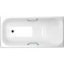 Ванна чугунная Лагуна-Люкс Silver углубленная с ручками 150х70 - фото, отзывы, цена