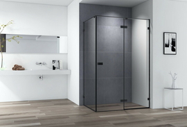 Душевой уголок Cezares BELLAGIO-AH-1-100/90-C-NERO - фото, отзывы, цена