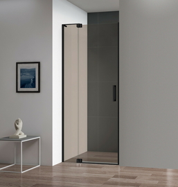 Душевая дверь в нишу Cezares SLIDER-B-1-100/110-BR-NERO - фото, отзывы, цена