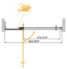 Душевая дверь в нишу Cezares SLIDER-B-1-80/90-BR-Cr - фото, отзывы, цена