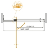 Душевая дверь в нишу Cezares SLIDER-B-1-90/100-BR-NERO - фото, отзывы, цена