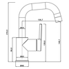 Смеситель для раковины Swedbe Diana 1011B высокий, черный - фото, отзывы, цена