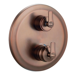 Смеситель для душа Swedbe Terracotta 2521 встраиваемый термостатический, подключение на 3 выхода, терракота (темная бронза) - фото, отзывы, цена