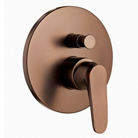 Смеситель для душа Swedbe Terracotta 2554 встраиваемый, подключение на 2 выхода, терракота (темная бронза) - фото, отзывы, цена