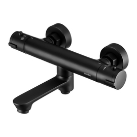 Смеситель для ванны Swedbe Mercury 9045B термостатический с поворотным изливом, черный - фото, отзывы, цена