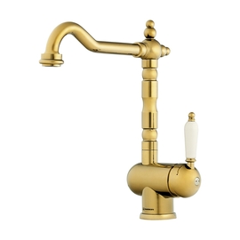 Смеситель для кухни Omoikiri Kyoto-G, золото - фото, отзывы, цена