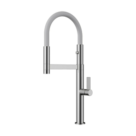 Смеситель для кухни Omoikiri Osaka BN-WH, нержавеющая сталь/белый - фото, отзывы, цена