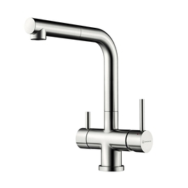 Смеситель для кухни Omoikiri Takamatsu-S-BN, нержавеющая сталь - фото, отзывы, цена