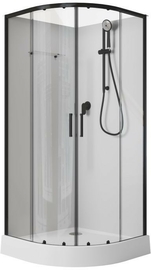 Душевая кабина Aquanet Passion EVO R black 90x90 набор 1 - фото, отзывы, цена