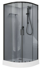 Душевая кабина Aquanet Passion EVO R black 90x90 набор 3 - фото, отзывы, цена