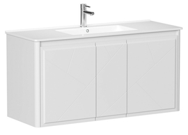 Тумба подвесная Allen Brau Paris 120 1.360004.CGM с раковиной, белая матовая - фото, отзывы, цена