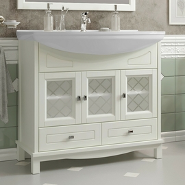 Тумба Opadiris Омега 85 с раковиной Стиль 850, слоновая кость - фото, отзывы, цена