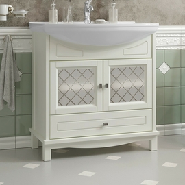 Тумба Opadiris Омега 75 с раковиной Стиль 750, слоновая кость - фото, отзывы, цена