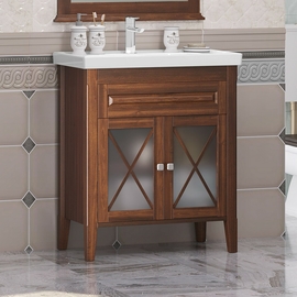 Тумба Opadiris Палермо 80 с раковиной Frame 80, светлый орех - фото, отзывы, цена