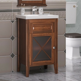 Тумба Opadiris Палермо 50 с раковиной Frame 50, светлый орех - фото, отзывы, цена