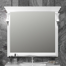 Зеркало Opadiris Риспекто 100, белый матовый, Z0000012655 - фото, отзывы, цена