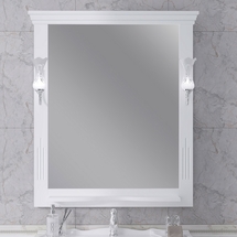 Зеркало Opadiris Риспекто 85, белый, 00-00005908 - фото, отзывы, цена