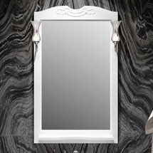 Зеркало Opadiris Брунелла 65, белый матовый, 00-00005981 - фото, отзывы, цена