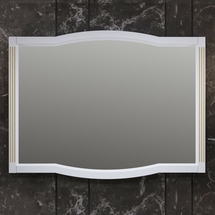 Зеркало Opadiris Лаура 120, белый матовый с золотой патиной, Z0000009325 - фото, отзывы, цена