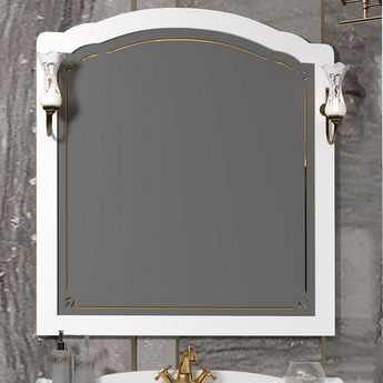 Зеркало Opadiris Лоренцо 100, белый матовый, Z0000008465 - фото, отзывы, цена