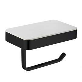 Бумагодержатель с полкой для телефона Abber Westen AA1730B черный матовый - фото, отзывы, цена