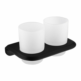 Стакан двойной для зубных щеток Abber Nord AA1557B черный матовый - фото, отзывы, цена