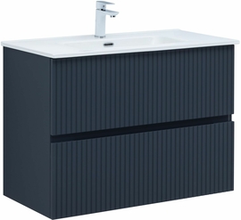 Тумба Aquanet Джейн 90 маренго с раковиной Aquanet Фортуна 90 - фото, отзывы, цена