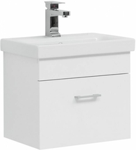 Тумба Aquanet Нота 50, Moduo Slim с раковиной Cersanit Moduo Slim 50 - фото, отзывы, цена