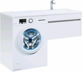 Тумба Aquanet Токио 68 белый, подвесная, 1 ящик с раковиной Эстет Даллас 130 L - фото, отзывы, цена