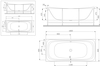 Панель фронтальная AM.PM для акриловых ванн Sensation A0 180х80 см, W30A-180-080W-P - фото, отзывы, цена