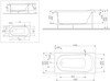 Панель фронтальная AM.PM для акриловых ванн Joy/Spirit 150х70 см, универсальная, W85A-150-070W-P - фото, отзывы, цена