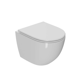 Унитаз подвесной Point Афина PN41041 безободковый, сиденье микролифт - фото, отзывы, цена