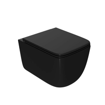 Унитаз подвесной Point Меркурий PN41831BM безободковый, чёрный матовый, сиденье микролифт - фото, отзывы, цена