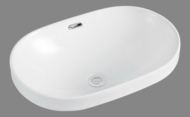 Раковина накладная BelBagno BB1004, 600x400x190мм, овальная - фото, отзывы, цена