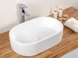 Раковина накладная BelBagno BB1048, 550x350x140мм, овальная - фото, отзывы, цена