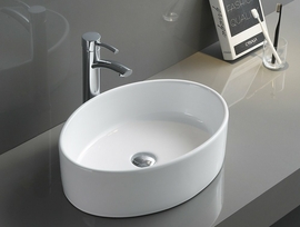 Раковина накладная BelBagno BB1049, 510x365x145мм, овальная - фото, отзывы, цена