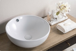 Раковина накладная BelBagno BB1077, 430х430х170мм, круглая - фото, отзывы, цена