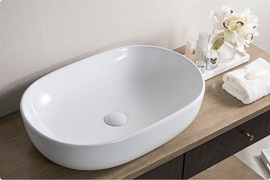 Раковина накладная BelBagno BB1084, 600х420х140мм, овальная - фото, отзывы, цена