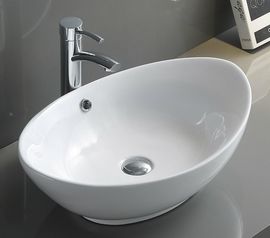 Раковина накладная BelBagno BB1087, 600x370x190мм, овальная - фото, отзывы, цена