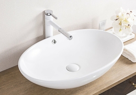 Раковина накладная BelBagno BB1104, 630x410x160мм, овальная - фото, отзывы, цена